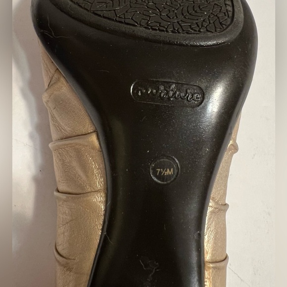 Nurture Women’s Size 7.5m Gold Peep Toe 3inch Heels - Picture 13 of 14